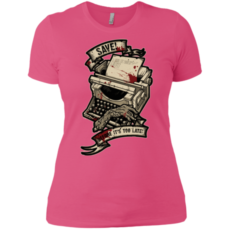 T-Shirts Hot Pink / X-Small EVIL SAVE POINT Women's Premium T-Shirt