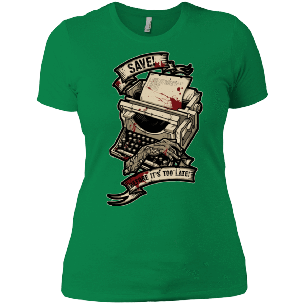 T-Shirts Kelly Green / X-Small EVIL SAVE POINT Women's Premium T-Shirt