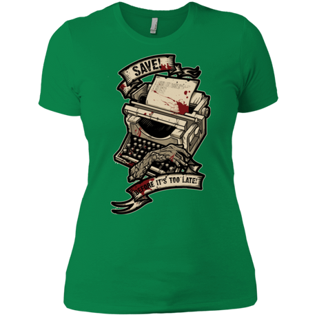 T-Shirts Kelly Green / X-Small EVIL SAVE POINT Women's Premium T-Shirt