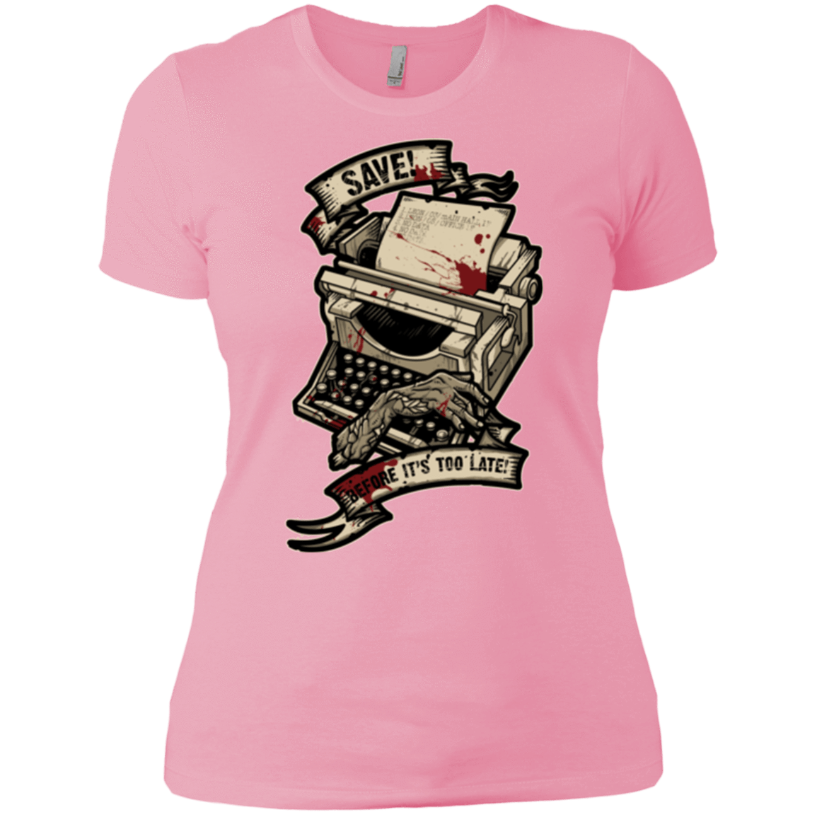 T-Shirts Light Pink / X-Small EVIL SAVE POINT Women's Premium T-Shirt