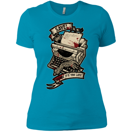 T-Shirts Turquoise / X-Small EVIL SAVE POINT Women's Premium T-Shirt