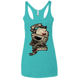 T-Shirts Tahiti Blue / X-Small EVIL SAVE POINT Women's Triblend Racerback Tank