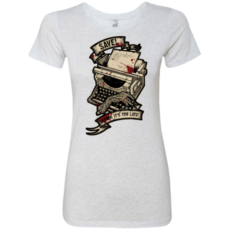 T-Shirts Heather White / Small EVIL SAVE POINT Women's Triblend T-Shirt