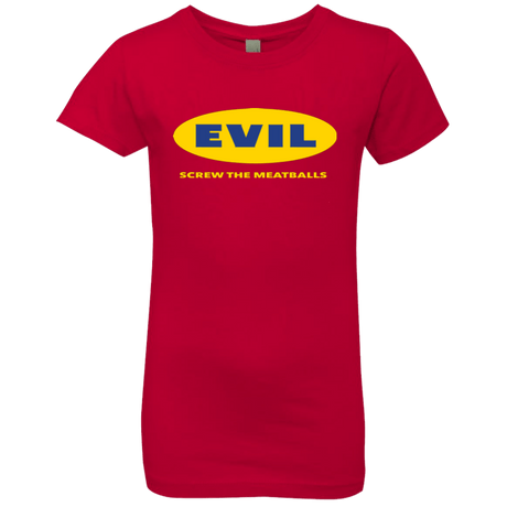T-Shirts Red / YXS EVIL Screw The Meatballs Girls Premium T-Shirt