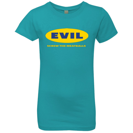 T-Shirts Tahiti Blue / YXS EVIL Screw The Meatballs Girls Premium T-Shirt