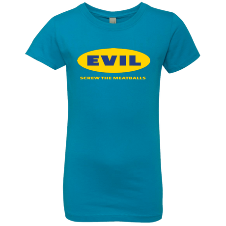 T-Shirts Turquoise / YXS EVIL Screw The Meatballs Girls Premium T-Shirt