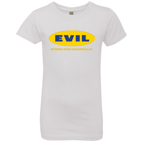 T-Shirts White / YXS EVIL Screw The Meatballs Girls Premium T-Shirt
