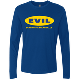 T-Shirts Royal / Small EVIL Screw The Meatballs Men's Premium Long Sleeve