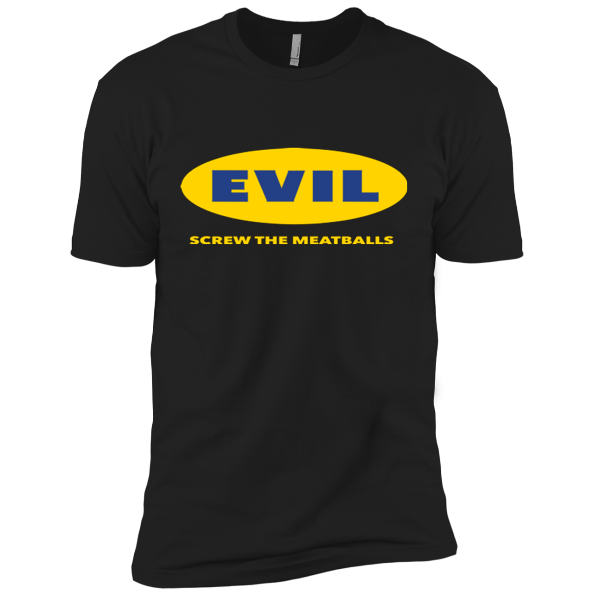 T-Shirts Black / X-Small EVIL Screw The Meatballs Men's Premium T-Shirt