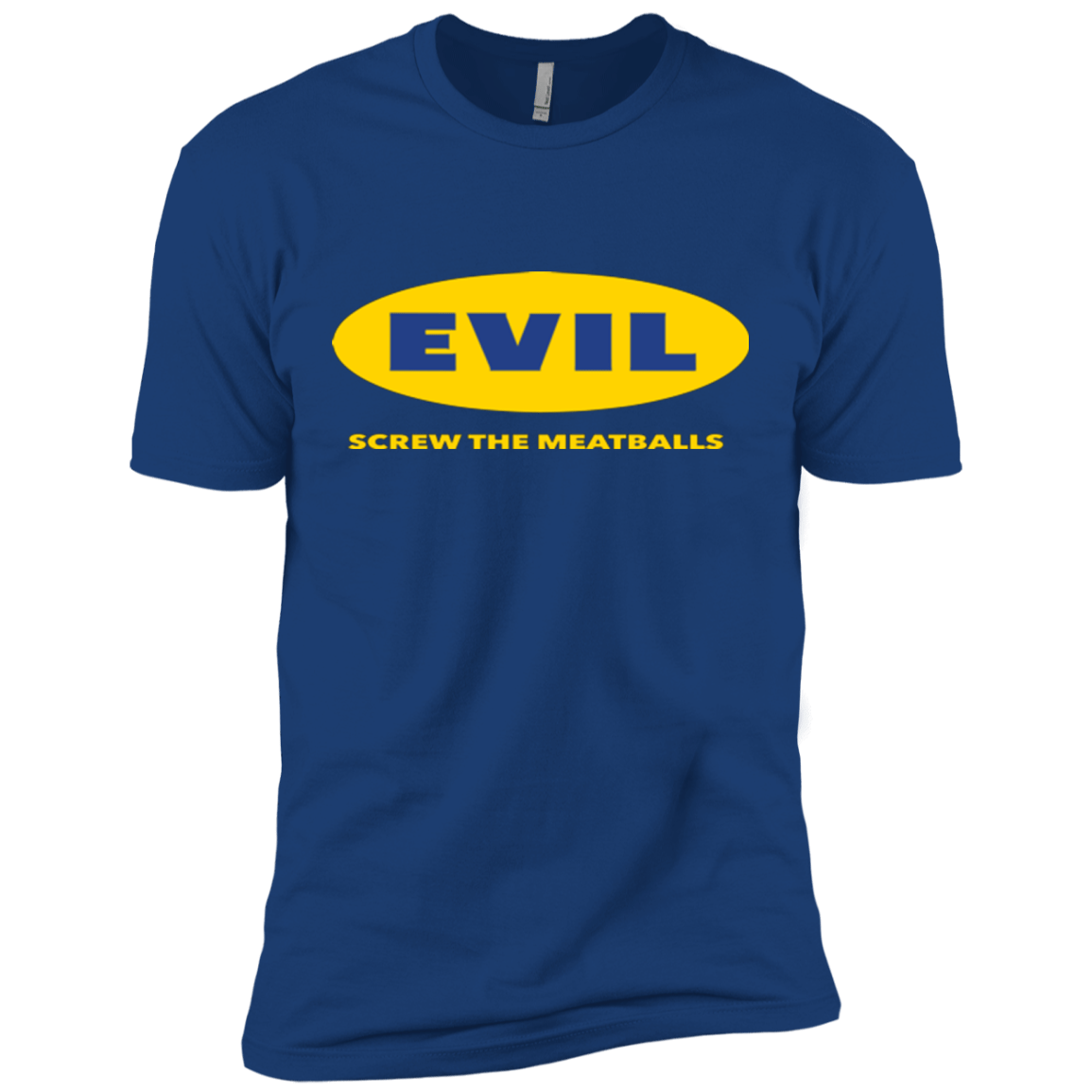 T-Shirts Royal / X-Small EVIL Screw The Meatballs Men's Premium T-Shirt