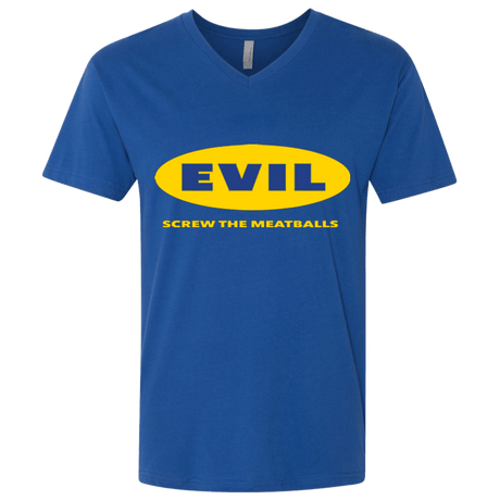 T-Shirts Royal / X-Small EVIL Screw The Meatballs Men's Premium V-Neck