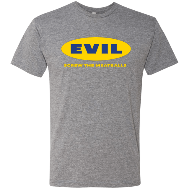 T-Shirts Premium Heather / Small EVIL Screw The Meatballs Men's Triblend T-Shirt