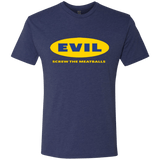 T-Shirts Vintage Navy / Small EVIL Screw The Meatballs Men's Triblend T-Shirt