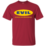 T-Shirts Cardinal / Small EVIL Screw The Meatballs T-Shirt