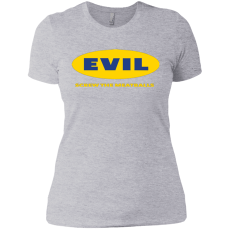 T-Shirts Heather Grey / X-Small EVIL Screw The Meatballs Women's Premium T-Shirt
