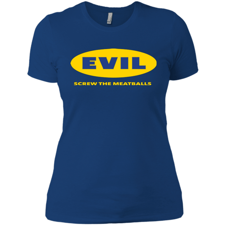 T-Shirts Royal / X-Small EVIL Screw The Meatballs Women's Premium T-Shirt