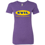 T-Shirts Purple Rush / Small EVIL Screw The Meatballs Women's Triblend T-Shirt
