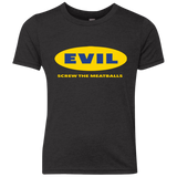 T-Shirts Vintage Black / YXS EVIL Screw The Meatballs Youth Triblend T-Shirt