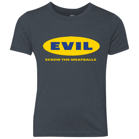 T-Shirts Vintage Navy / YXS EVIL Screw The Meatballs Youth Triblend T-Shirt