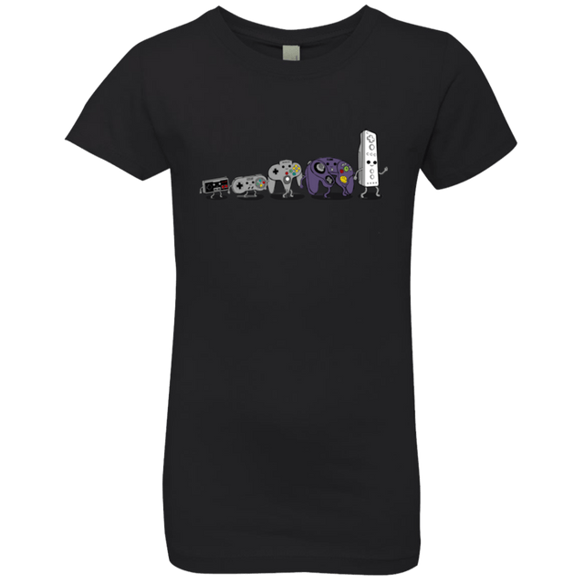 T-Shirts Black / YXS Evolution controller NES Girls Premium T-Shirt