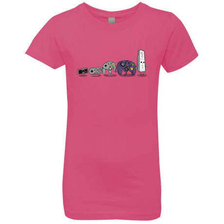 T-Shirts Hot Pink / YXS Evolution controller NES Girls Premium T-Shirt