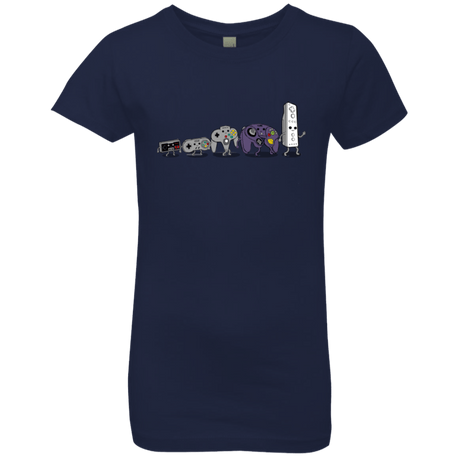 T-Shirts Midnight Navy / YXS Evolution controller NES Girls Premium T-Shirt