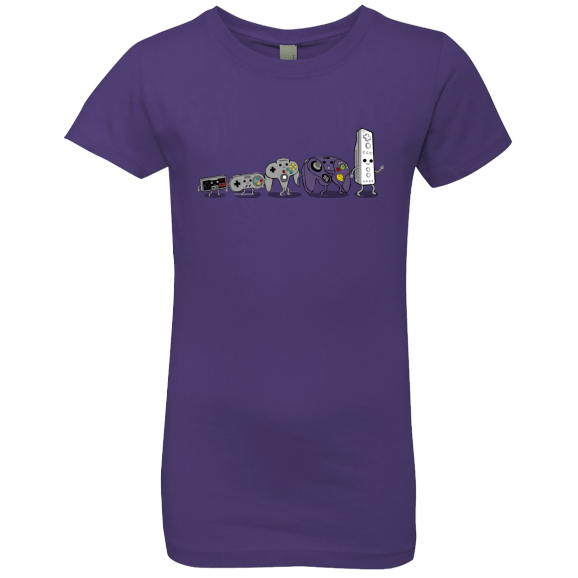 T-Shirts Purple Rush / YXS Evolution controller NES Girls Premium T-Shirt