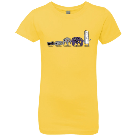 T-Shirts Vibrant Yellow / YXS Evolution controller NES Girls Premium T-Shirt