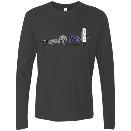 T-Shirts Heavy Metal / Small Evolution controller NES Men's Premium Long Sleeve