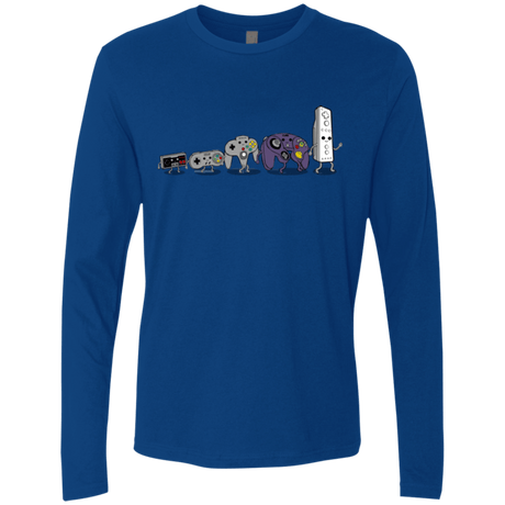 T-Shirts Royal / Small Evolution controller NES Men's Premium Long Sleeve