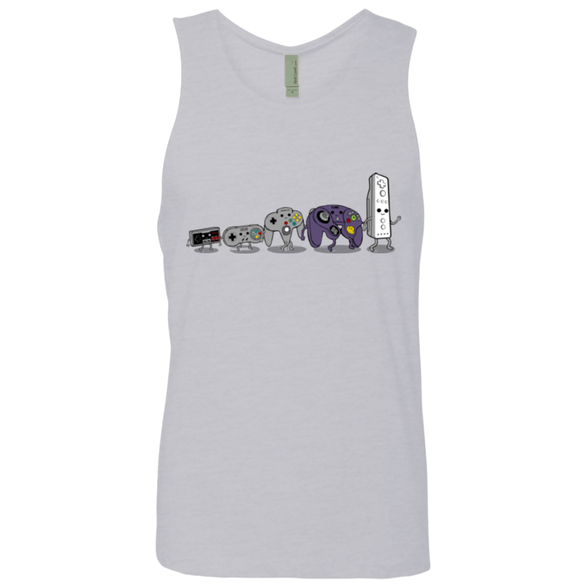 T-Shirts Heather Grey / Small Evolution controller NES Men's Premium Tank Top