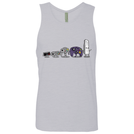 T-Shirts Heather Grey / Small Evolution controller NES Men's Premium Tank Top