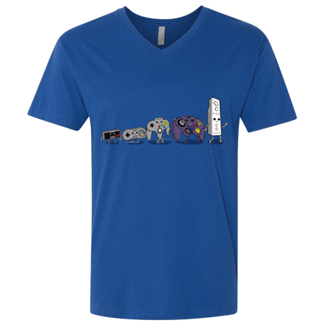 T-Shirts Royal / X-Small Evolution controller NES Men's Premium V-Neck