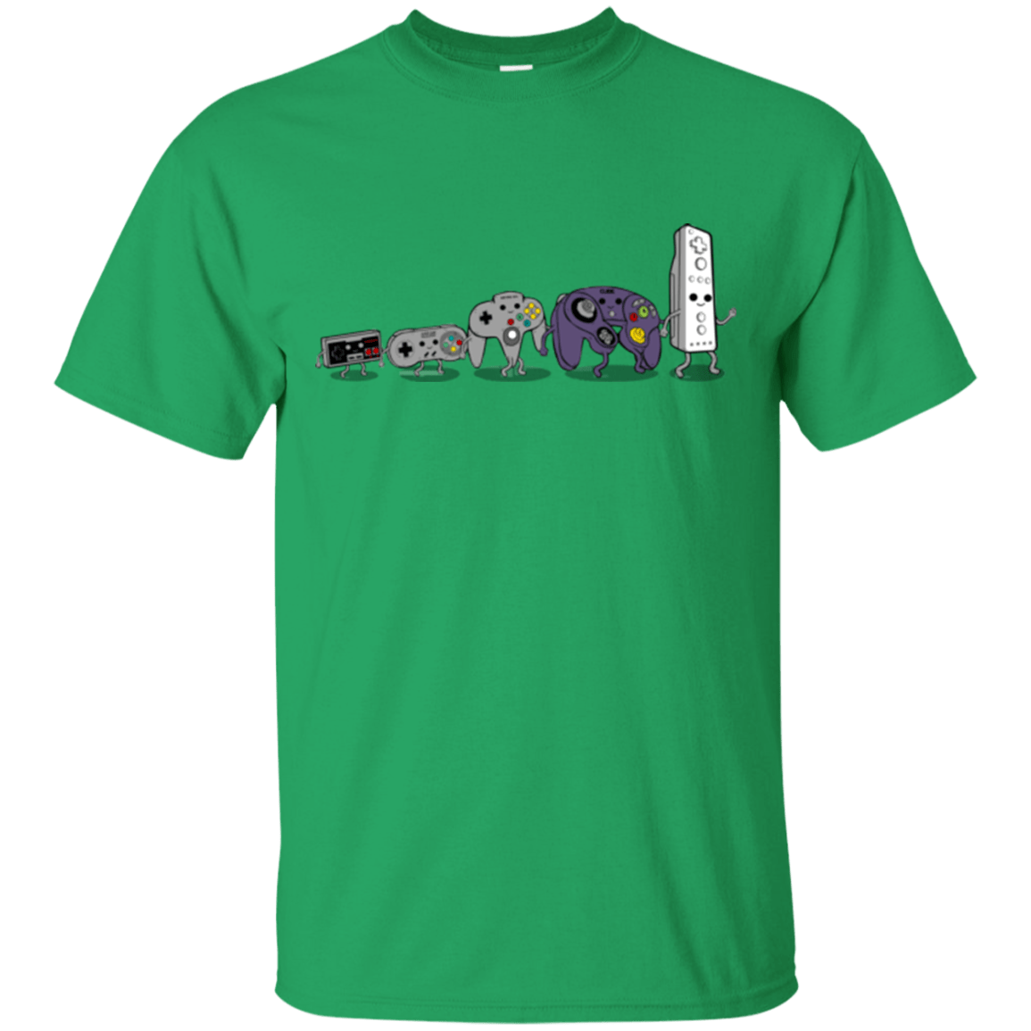 T-Shirts Irish Green / Small Evolution controller NES T-Shirt