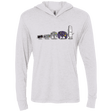 T-Shirts Heather White / X-Small Evolution controller NES Triblend Long Sleeve Hoodie Tee