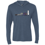 T-Shirts Indigo / X-Small Evolution controller NES Triblend Long Sleeve Hoodie Tee