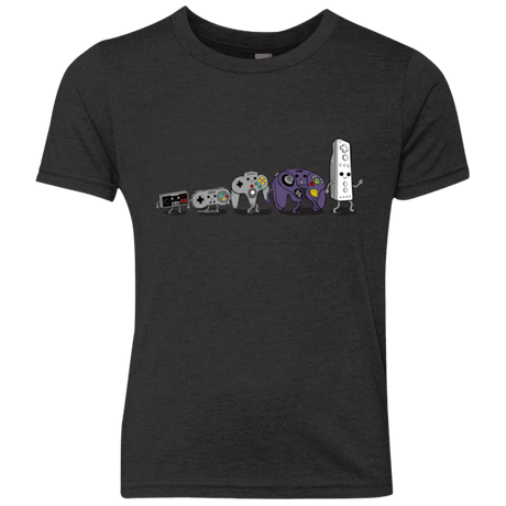 T-Shirts Vintage Black / YXS Evolution controller NES Youth Triblend T-Shirt