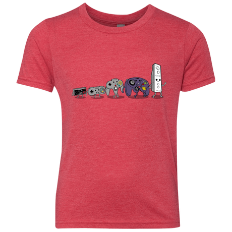 T-Shirts Vintage Red / YXS Evolution controller NES Youth Triblend T-Shirt