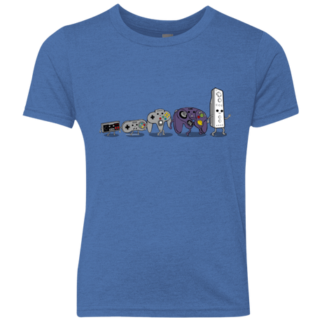 T-Shirts Vintage Royal / YXS Evolution controller NES Youth Triblend T-Shirt