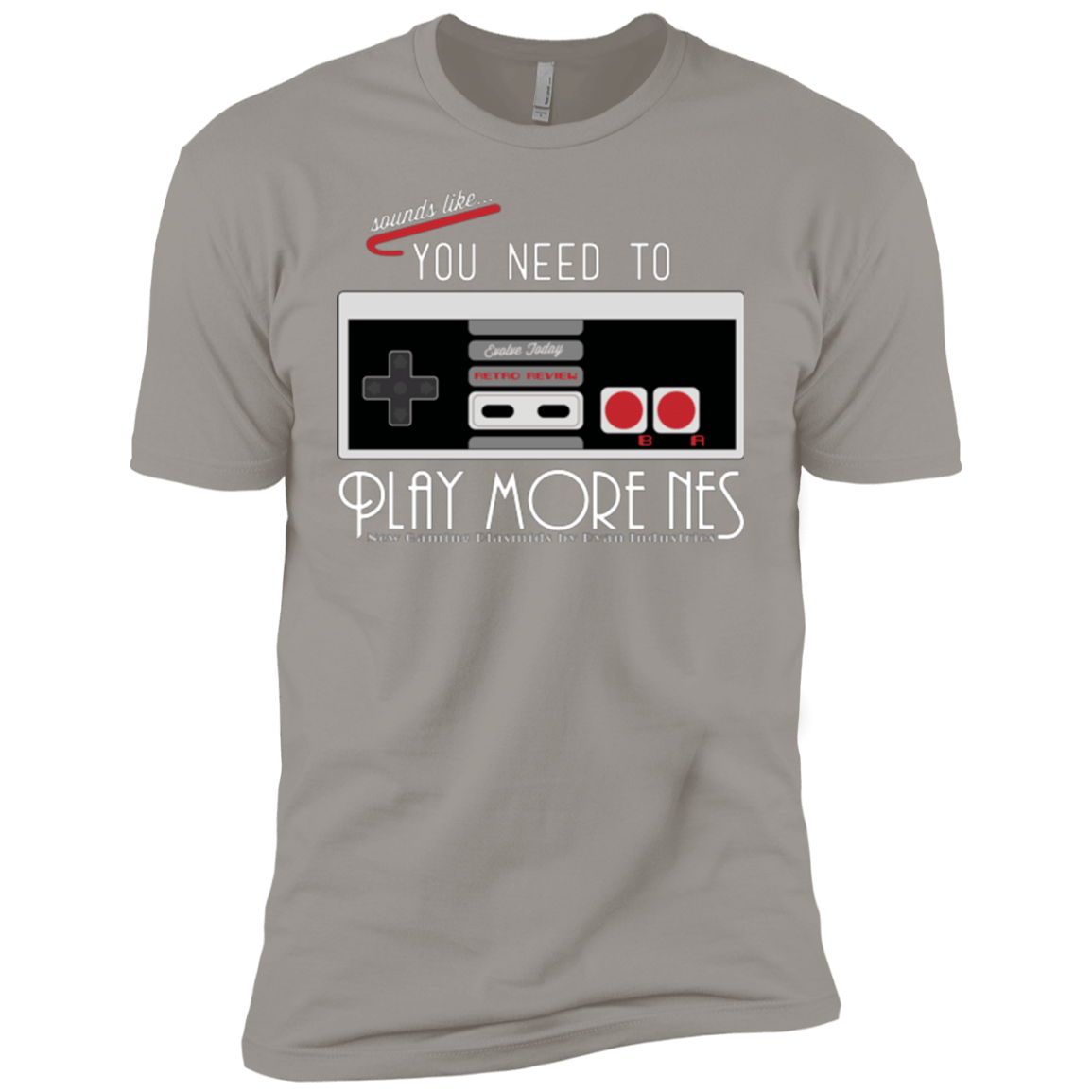 T-Shirts Light Grey / YXS Evolve Today! Play More NES Boys Premium T-Shirt