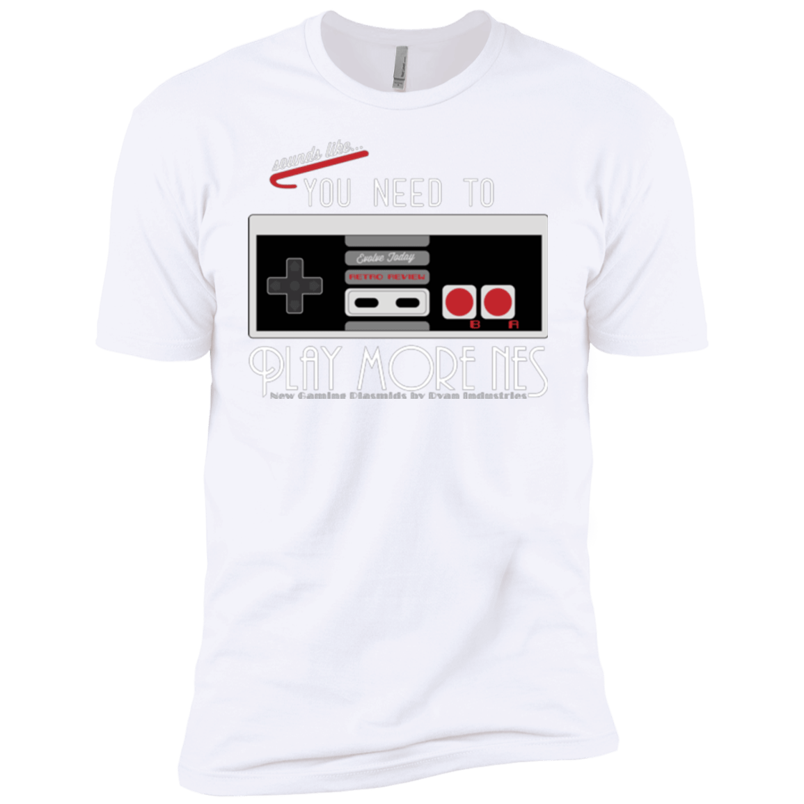 T-Shirts White / YXS Evolve Today! Play More NES Boys Premium T-Shirt