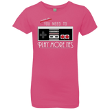 T-Shirts Hot Pink / YXS Evolve Today! Play More NES Girls Premium T-Shirt