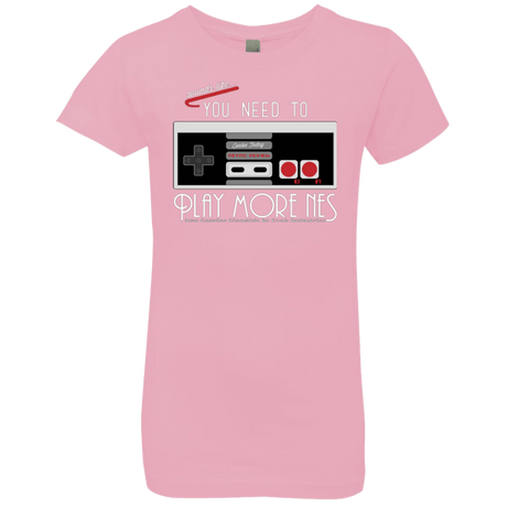 T-Shirts Light Pink / YXS Evolve Today! Play More NES Girls Premium T-Shirt