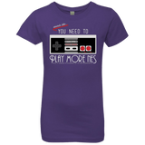 T-Shirts Purple Rush / YXS Evolve Today! Play More NES Girls Premium T-Shirt