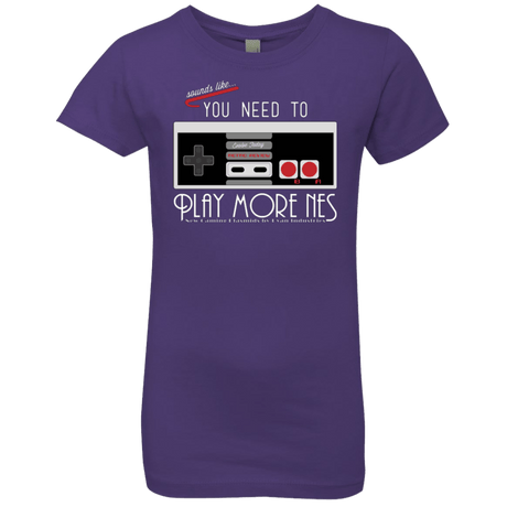 T-Shirts Purple Rush / YXS Evolve Today! Play More NES Girls Premium T-Shirt