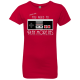 T-Shirts Red / YXS Evolve Today! Play More NES Girls Premium T-Shirt