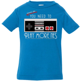 T-Shirts Cobalt / 6 Months Evolve Today! Play More NES Infant Premium T-Shirt