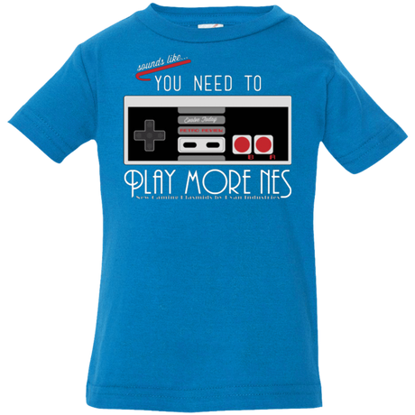 T-Shirts Cobalt / 6 Months Evolve Today! Play More NES Infant Premium T-Shirt
