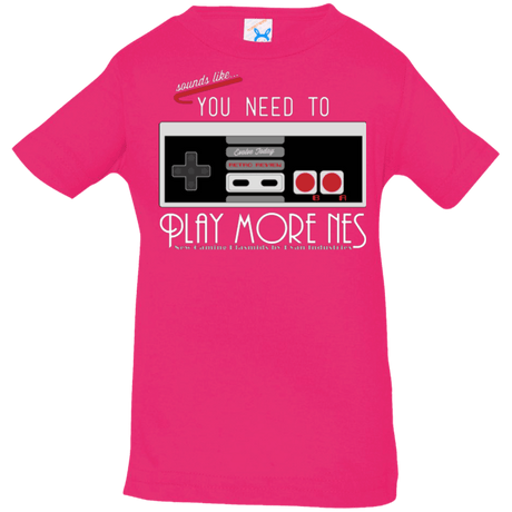 T-Shirts Hot Pink / 6 Months Evolve Today! Play More NES Infant Premium T-Shirt
