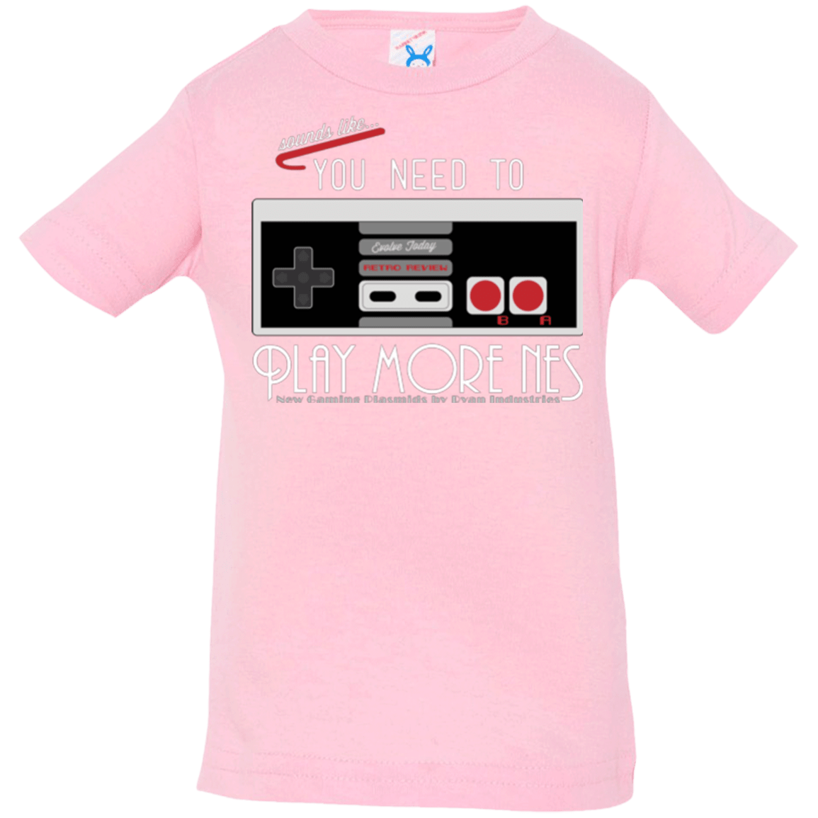 T-Shirts Pink / 6 Months Evolve Today! Play More NES Infant Premium T-Shirt